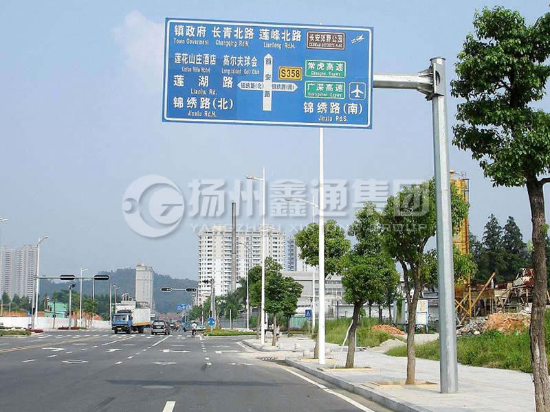 BZG-008，交通標(biāo)志桿，八棱交通標(biāo)志桿