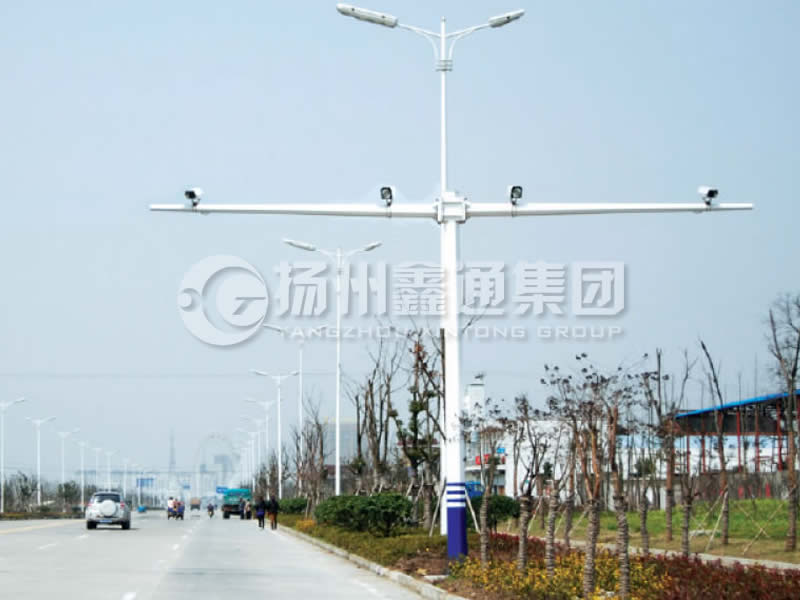 DJG-004，電子警察桿，T型八棱電警桿
