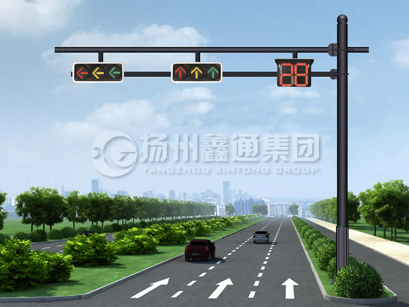 XHDG-061，F(xiàn)型信號燈桿，晉中信號燈桿